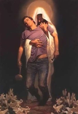 Jesus Carrying Man